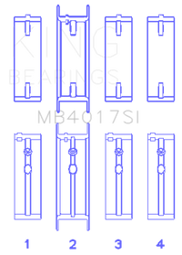 King Engine Bearings GM 231 (3800) V6 (Size STD) Main Bearing Set