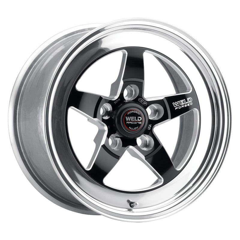 Weld S71 15x11.33 / 5x4.5 BP / 8.5in. BS Black Wheel (Low Pad) - Non-Beadlock