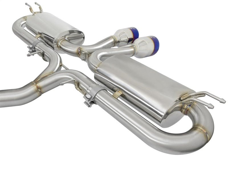 aFe Takeda 3in 304 SS Cat-Back Exhaust System w/ Blue Tips 2017 Honda Civic Si I4 1.5L (t)