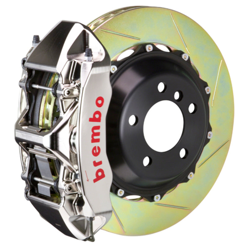 Brembo 90-96 300ZX Front GTR BBK 6 Piston Billet355x32 2pc Rotor Slotted Type-1- Nickel Plated