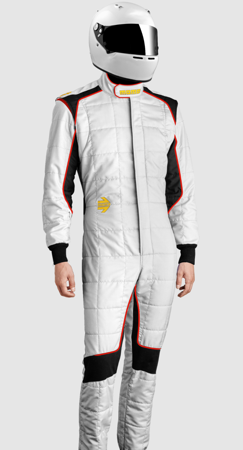 Momo Corsa Evo Driver Suits Size 60 (SFI 3.2A/5/FIA 8856-2000)-White