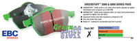 EBC 91-97 Infiniti G20 2.0 Greenstuff Rear Brake Pads