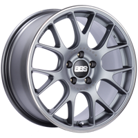 BBS CH-R 18x8 5x120 ET40 Brilliant Silver Polished Rim Protector Wheel -82mm PFS/Clip Required