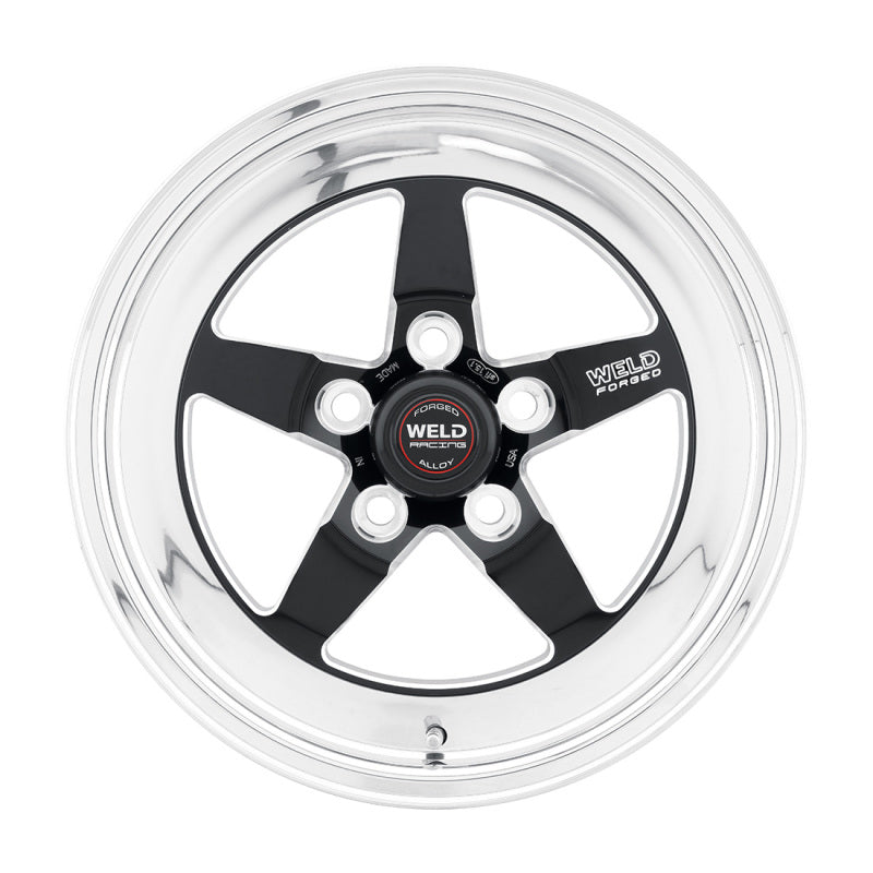 Weld S71 15x12.33 / 5x4.5 BP / 6.5in. BS Black Wheel (Medium Pad) - Non-Beadlock