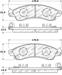 StopTech Street Select Brake Pads - Rear