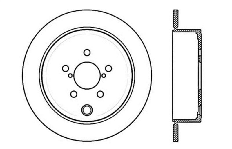 StopTech 08-10 WRX Drilled Left Rear Rotor