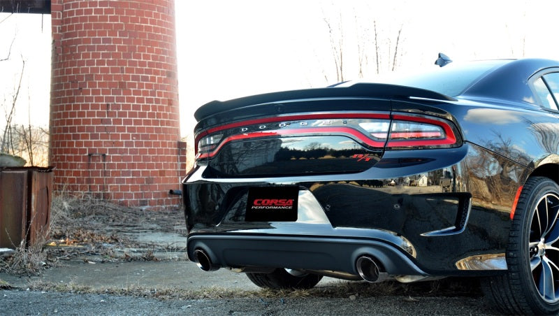 Corsa 15-16 Dodge Charger SRT / Scat Pack / R/T 6.4L Polished Sport Cat-Back Exhaust