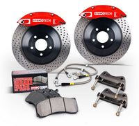 StopTech 05-14 Ford Mustang GT BBK Front ST-60 Red Calipers 1pc 355x32 Slotted Rotors