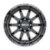 Weld Off-Road W102 20X9.0 Stealth 5X139.7 5X150 ET00 BS5.00 Gloss Black MIL 110.2