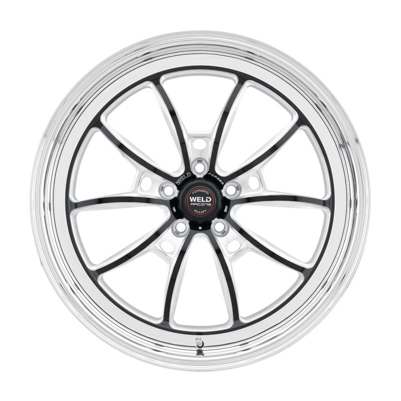 Weld S80 18x11 / 5x115 BP / 6.1in BS Black Wheel (High Pad) - Non-Beadlock