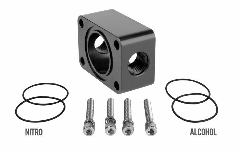 Aeromotive Spur Gear Pump Distribution Block - 2x AN-06