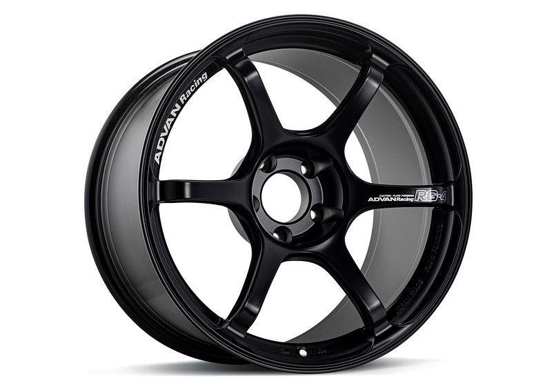 Advan RG-4 18x10 +35 5-114.3 Semi Gloss Black Wheel