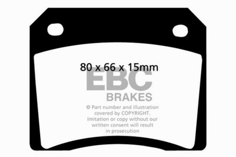 EBC 67-74 Ac 428 7.0 Redstuff Rear Brake Pads