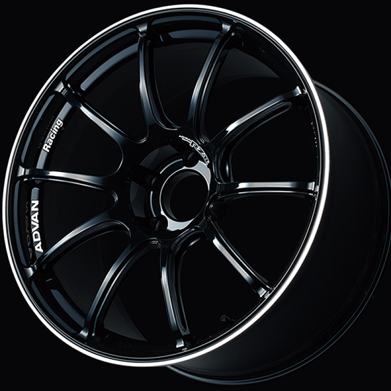 Advan RZII 17x7.5 +38 4-100 Racing Gloss Black Wheel