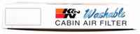 K&N 99-03 Acura TL / 01-03 Acura CL / 98-02 Honda Accord 2.3L/3.0L Cabin Air Filter (2 Per Box)