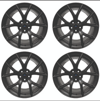 Ford Racing 15-20 Mustang19x10.5in & 19x11in Wheel Kit w/TPMS - Matte Black