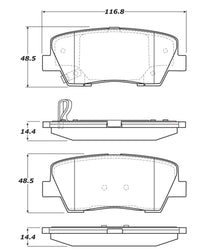 StopTech Sport Brake Pads w/Shims and Hardware