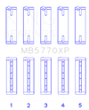 King Engine Bearings Nissan VK45DD/E/ VK50VE/ Vk56DE/VD (Size 0.26) Main Bearing Set