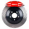 StopTech 06-12 VW GTI Front BBK w/Red ST-41 Calipers 328x25mm Drilled Rotors