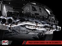 AWE Tuning 2020 Chevrolet Corvette (C8) Track Edition Exhaust - Quad Chrome Silver Tips