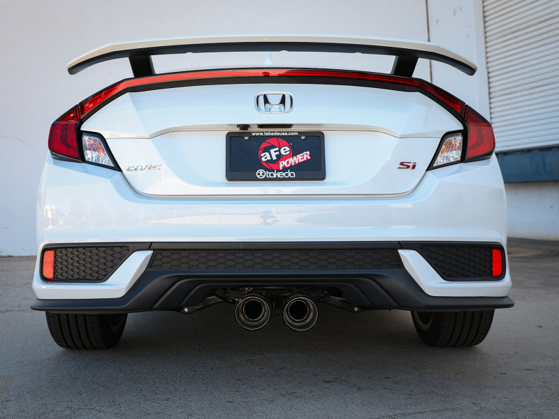 aFe Takeda 2.5in 304SS Cat-Back Exhaust System 17-20 Honda Civic SI Coupe L4-1.5L (t)