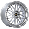 BBS LM 20x9 5x120 ET20 Diamond Silver Center Diamond Cut Lip Wheel -82mm PFS/Clip Required