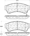 StopTech Performance 06-10 Ford Fusion / 07-10 Lincoln MKZ / 06-09 Mazda 6 Front Brake Pads