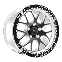 Weld S77 15x11.33 / 5x4.75 BP / 6.5in. BS Black Wheel (Medium Pad) - Black Single Beadlock MT