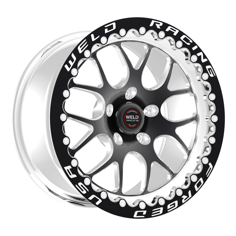 Weld S77 17x9.5 RT-S HD 6x5.5 BP / 6.2in. BS Black Wheel 3.540 ID (Low Pad) - Single Beadlock