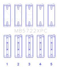 King Engine Bearings 2007+ Mitsubishi 4B11T EVO X Coated Performance Main Bearing Set - Size STD