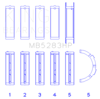 King Engine Bearings Performance Main Bearing Set - Size STD