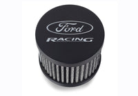 Ford Racing Black Crinkle Unshielded Breather w/Ford Racing Logo