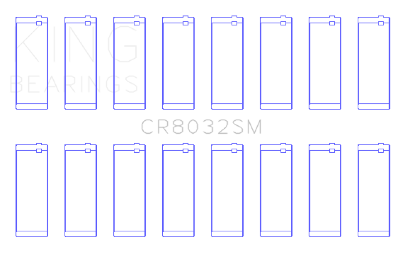 King Chrysler 345/ 370 16V (Size 1.0) Connecting Rod Bearing Set