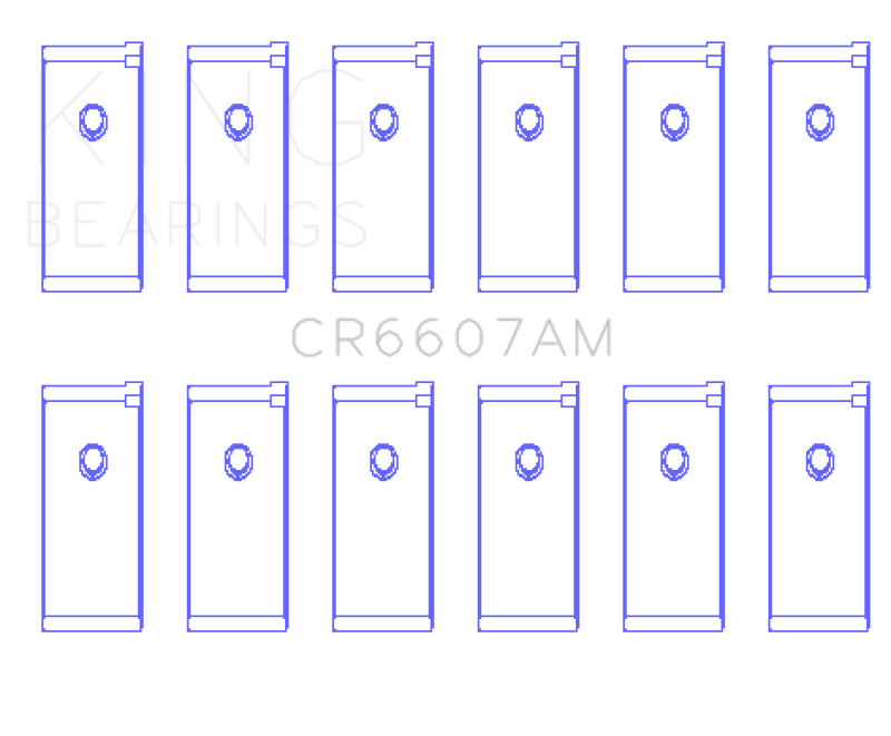 King Engine Bearings Datsun L28 (Size +.25mm) Connecting Rod Bearing Set