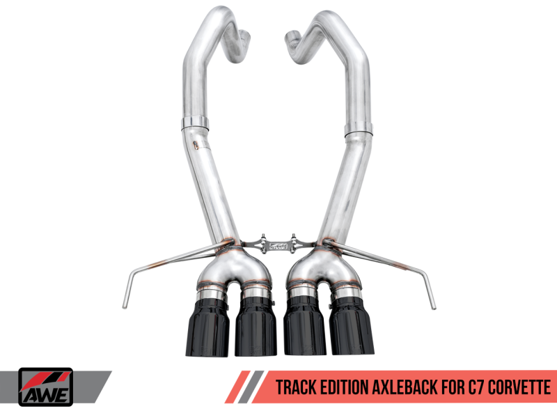 AWE Tuning 14-19 Chevy Corvette C7 Z06/ZR1 Track Edition Axle-Back Exhaust w/Black Tips