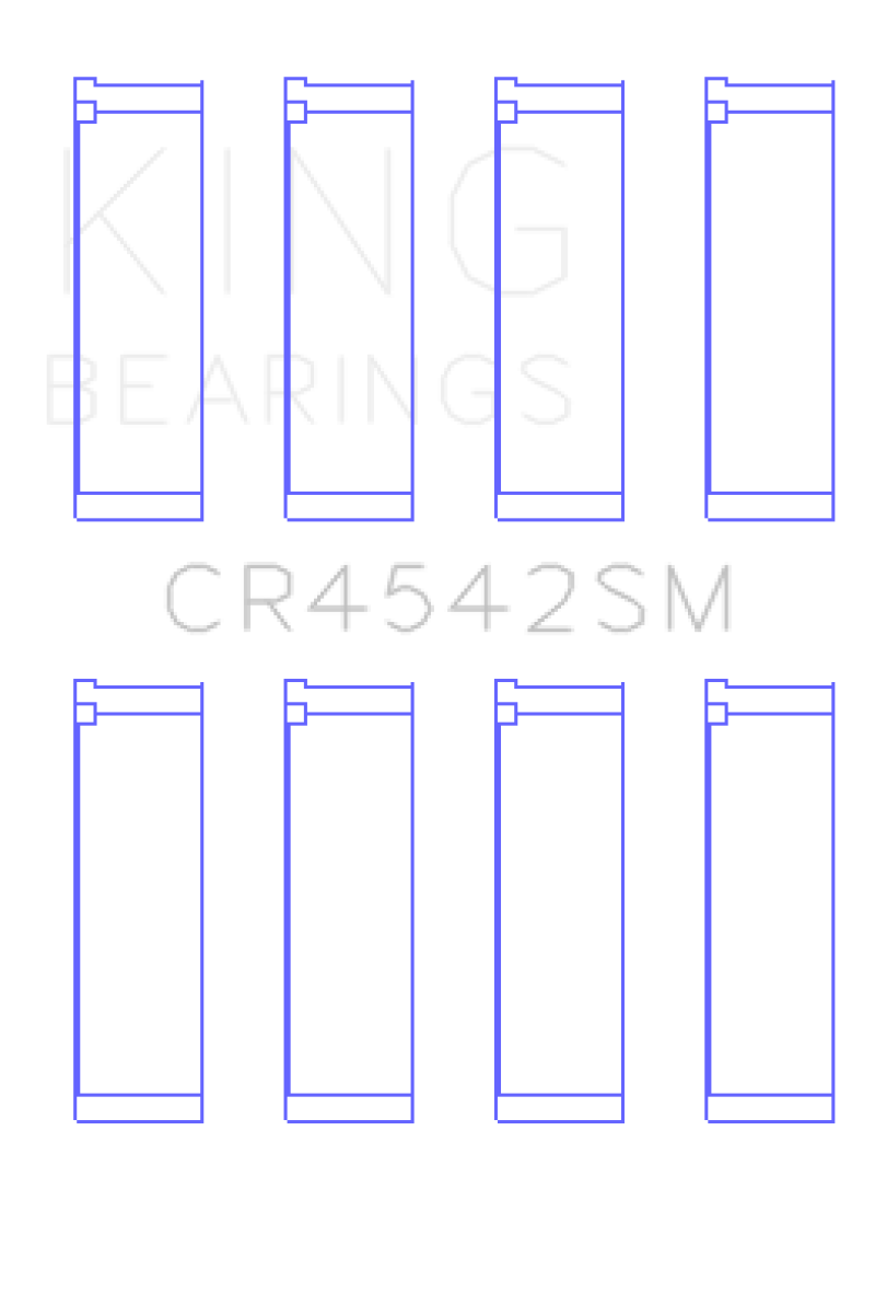 King Honda K-Series (Except A3) 16v 2.0L / 2.3L / 2.4L Connecting Rod Bearing Set (Set of 4)