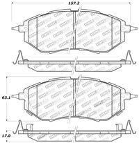 StopTech Performance 05-08 Legacy 2.5 GT Front Brake Pads