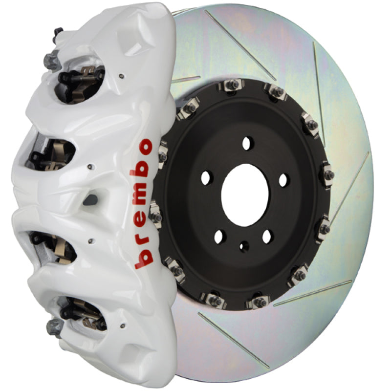 Brembo 15-20 RS3 Sportback Front GT BBK 6 Piston Cast 380x34 2pc Rotor Slotted Type-1- White