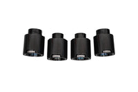 Corsa 20-25 Chevrolet Corvette C8 RWD 4.5in Carbon Fiber Black PVD Tip Kit (For Corsa Exhaust Only)
