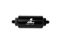 Aeromotive In-Line Filter - (AN-6 Male) 10 Micron Microglass Element Bright Dip Black Finish