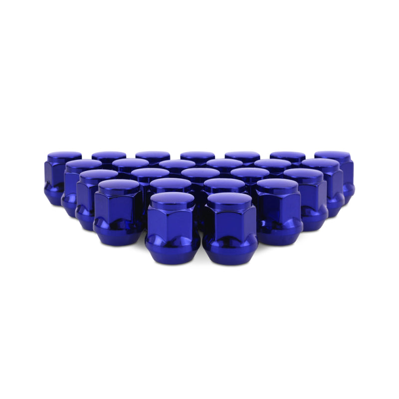 Mishimoto Steel Acorn Lug Nuts M14 x 1.5 - 24pc Set - Blue