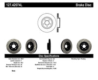 StopTech 1/02-05 Infiniti G35 (alloy disc) / 6/02-05 Nissan 350Z Slotted & Drilled Left Front Rotor