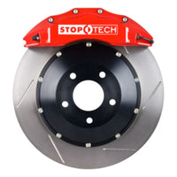 StopTech 11-12 BMW 535i/550i Sedan Front BBK w/ Red ST-60 Calipers Slotted 380x35mm Rotors