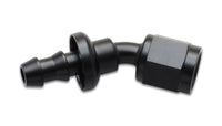 Vibrant Push-On 30 Degree Hose End Elbow Fitting Size -6AN