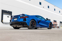 Corsa 2020 Corvette C8 3in Valved Cat-Back 4.5in Blk Quad Tips Fits Factory Perf Exhaust Deletes AFM