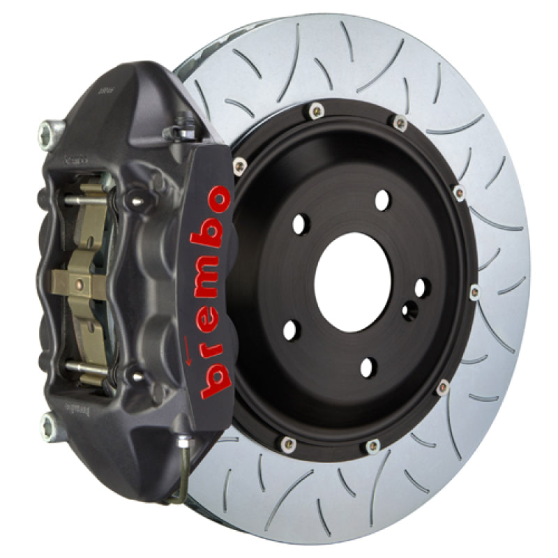 Brembo 15-18 M3 Excl CC Brakes Rr GTS BBK 4Pis Cast 380x28 2pc Rotor Slotted Type3-Black HA