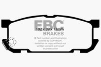 EBC 01-03 Mazda Miata MX5 1.8 (Sports Suspension) Redstuff Rear Brake Pads