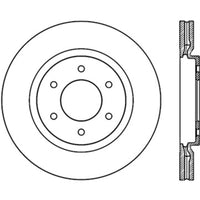 StopTech Power Slot 08-09 Infiniti QX4/QX56 / 07-09 Nissan Armada Left Front Slotted Cryo Rotor