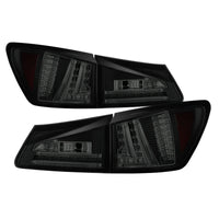Spyder Lexus IS250 06-08 LED Tail Lights Black Smoke ALT-YD-LIS06-LED-BSM