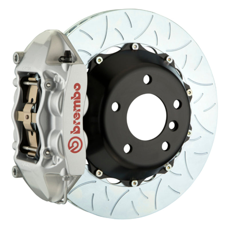 Brembo 08-14 Challenger SRT-8 Rr GT BBK 4Pis Cast 380x28 2pc Rotor Slotted Type3-Silver